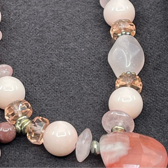 Vintage Ali-Khan Adjustable Gemstone Necklace with Sterling Silver Chain, 16-18" - Picture 12 of 16